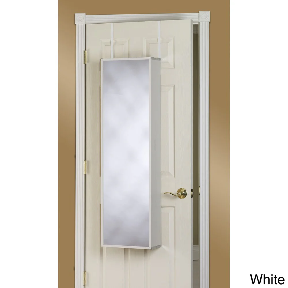 Porch & Den Buckman Over-the-Door Mirror Makeup Vanity Armoire