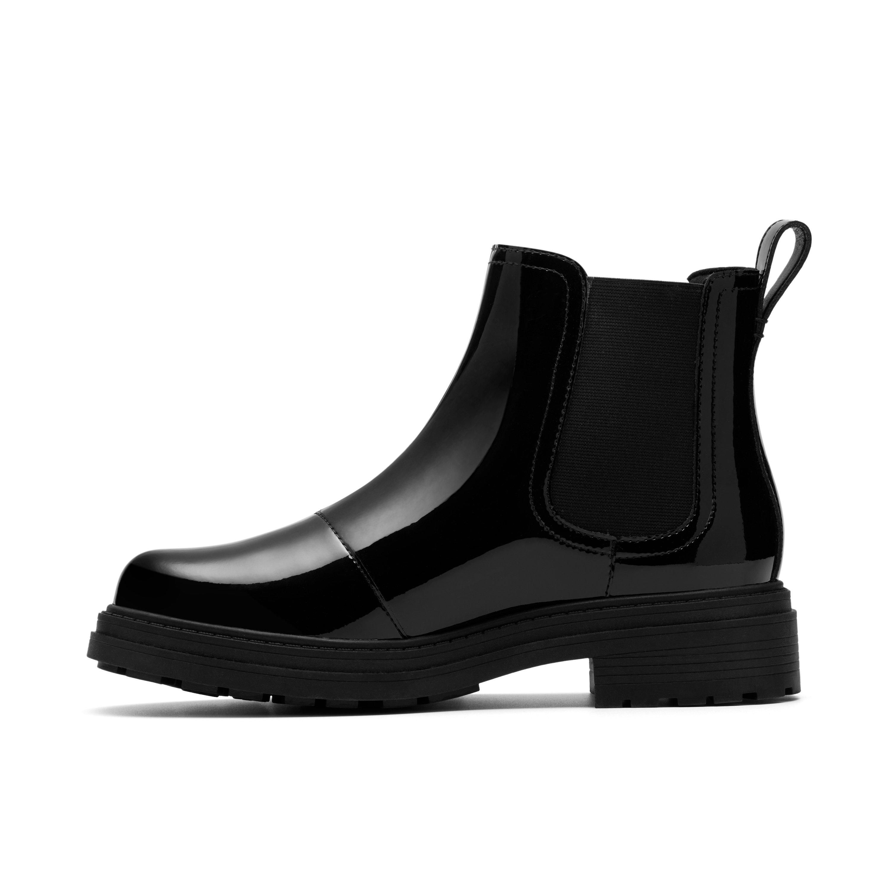 Clarks Orinoco3 Lane Black Patent Ankle Boots,Chelsea Boots