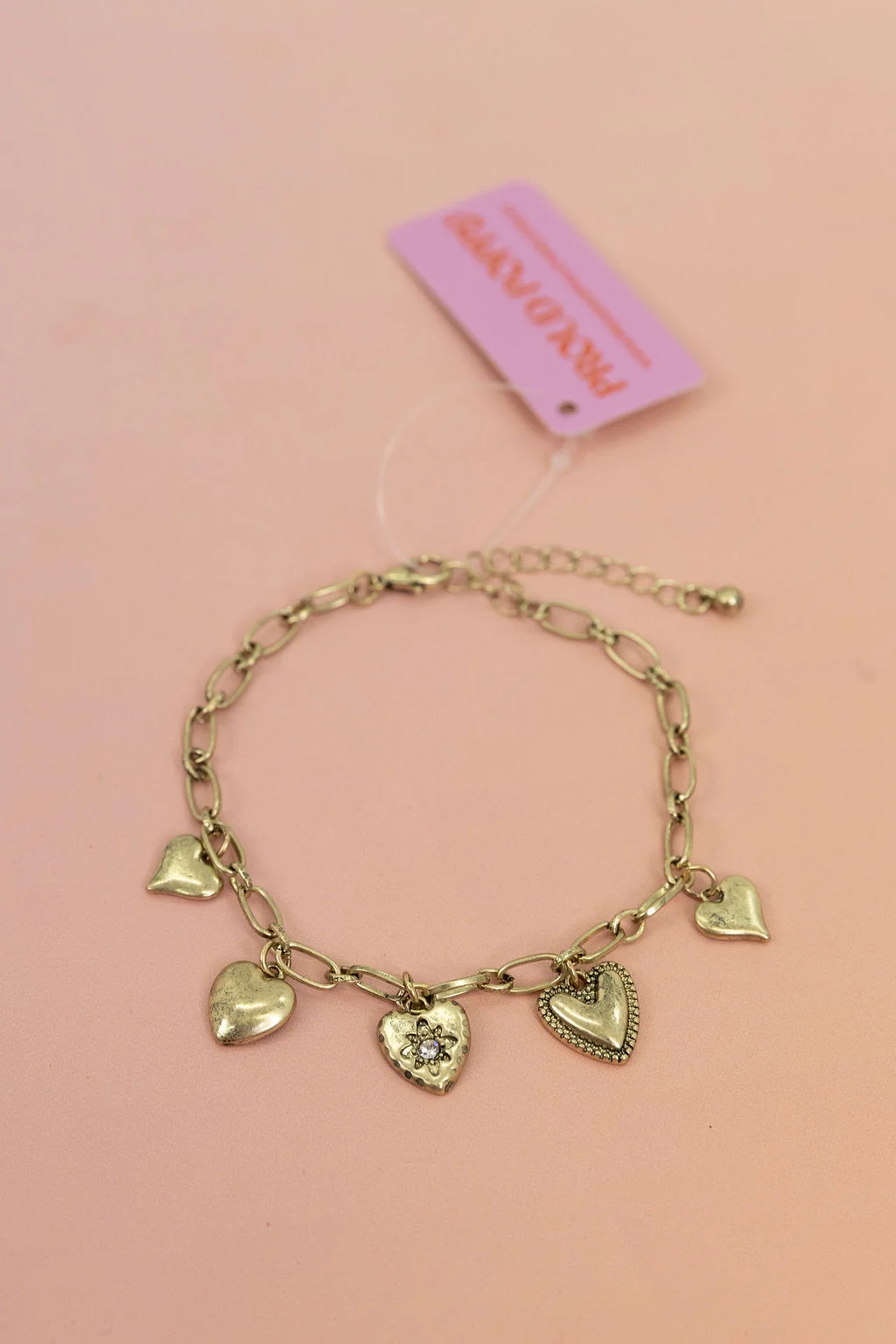 Hearts Charm Bracelet