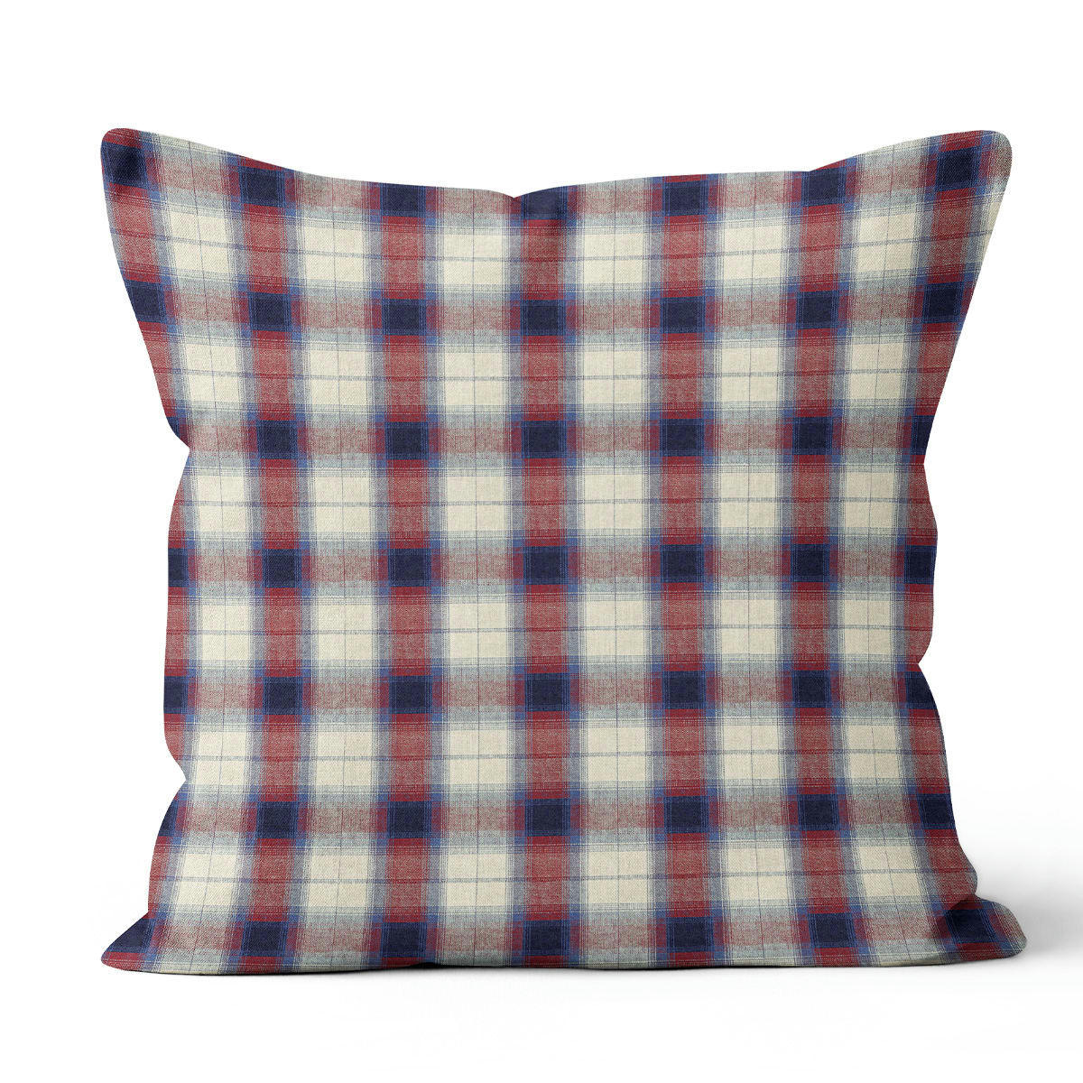 - Coussin motif lin polyester violet 40x40cm