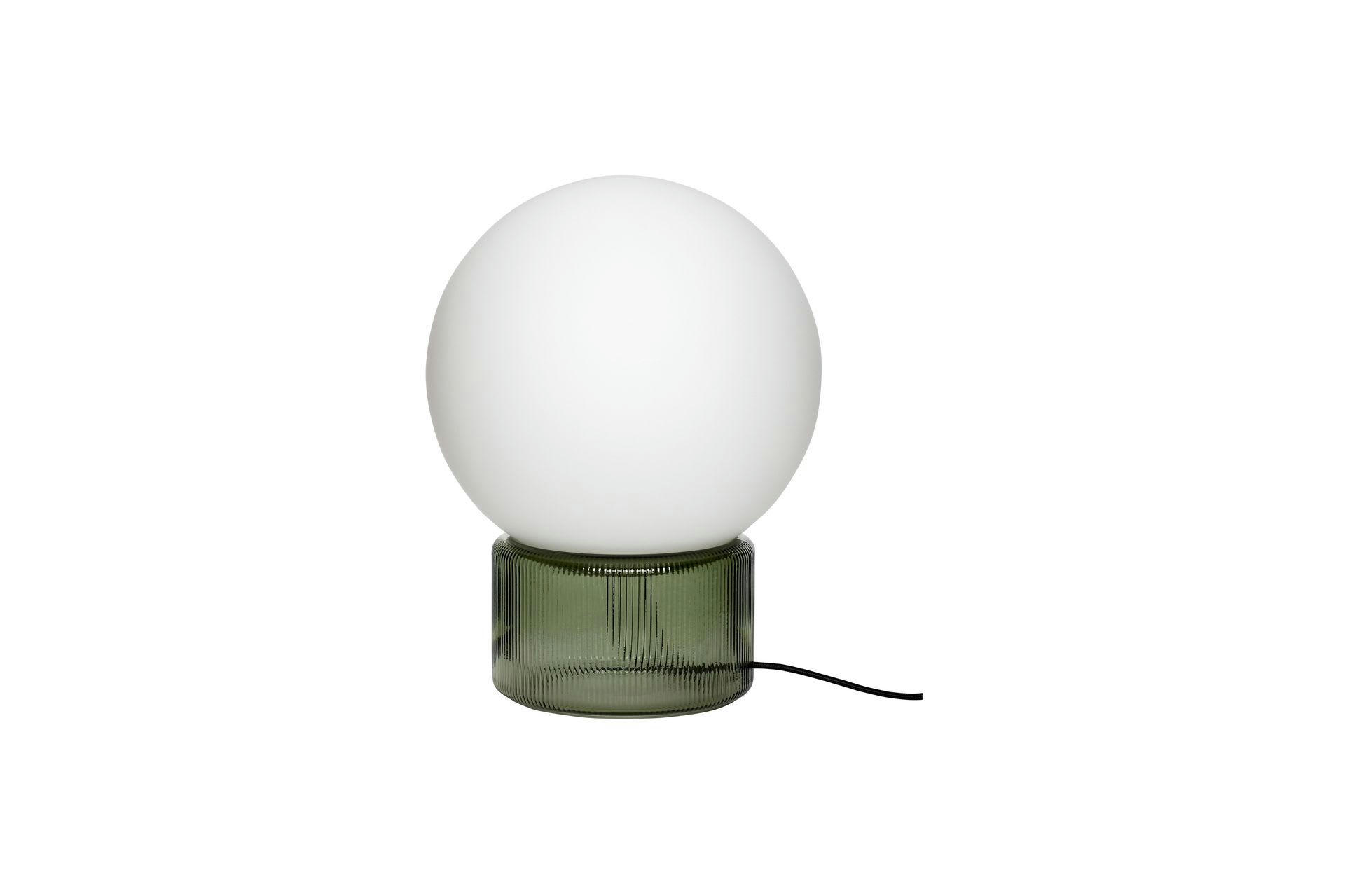 SPHERE - Lampe de table en verre vert