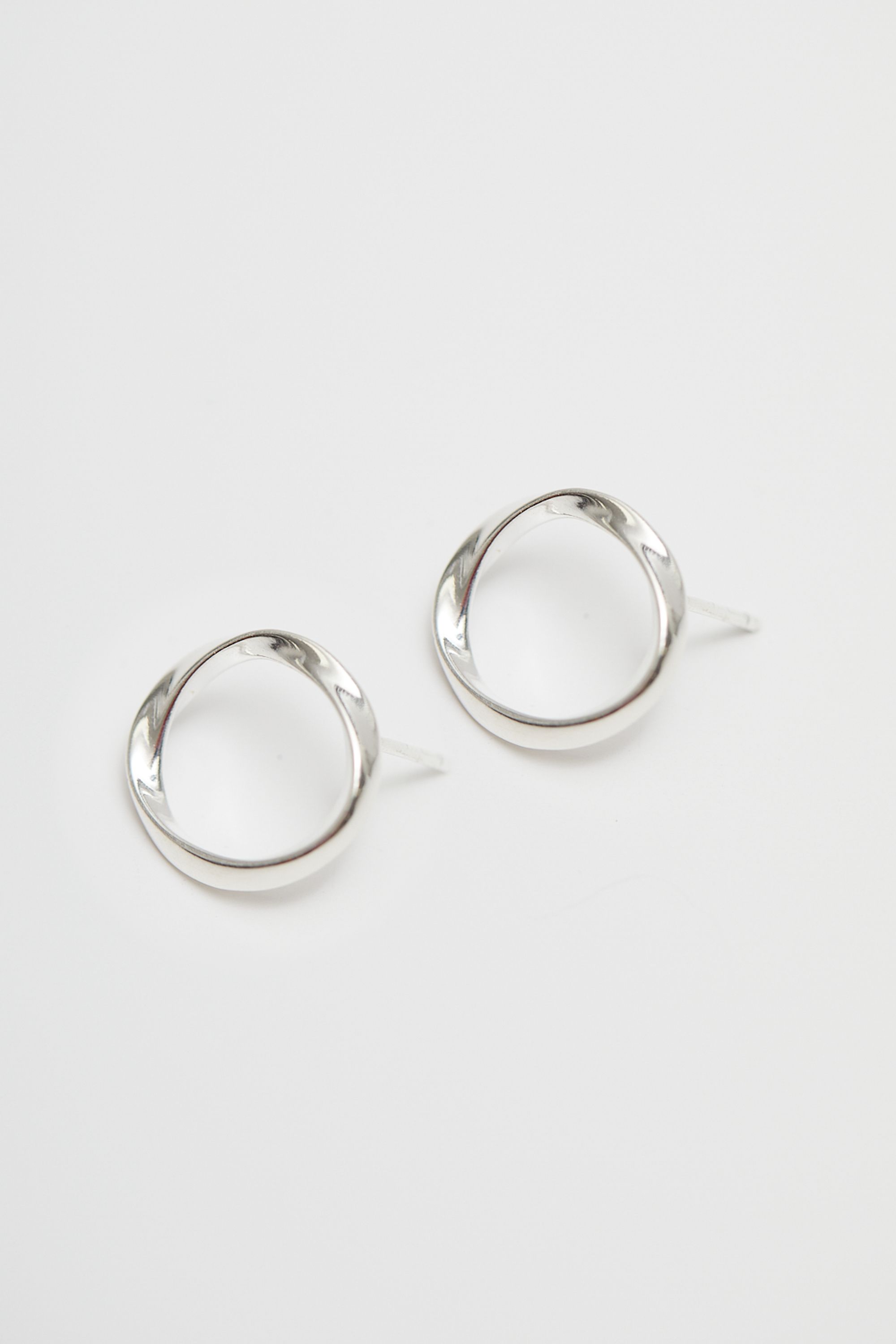 Simply Silver Sterling Silver 925 Polished Open Circle Earrings