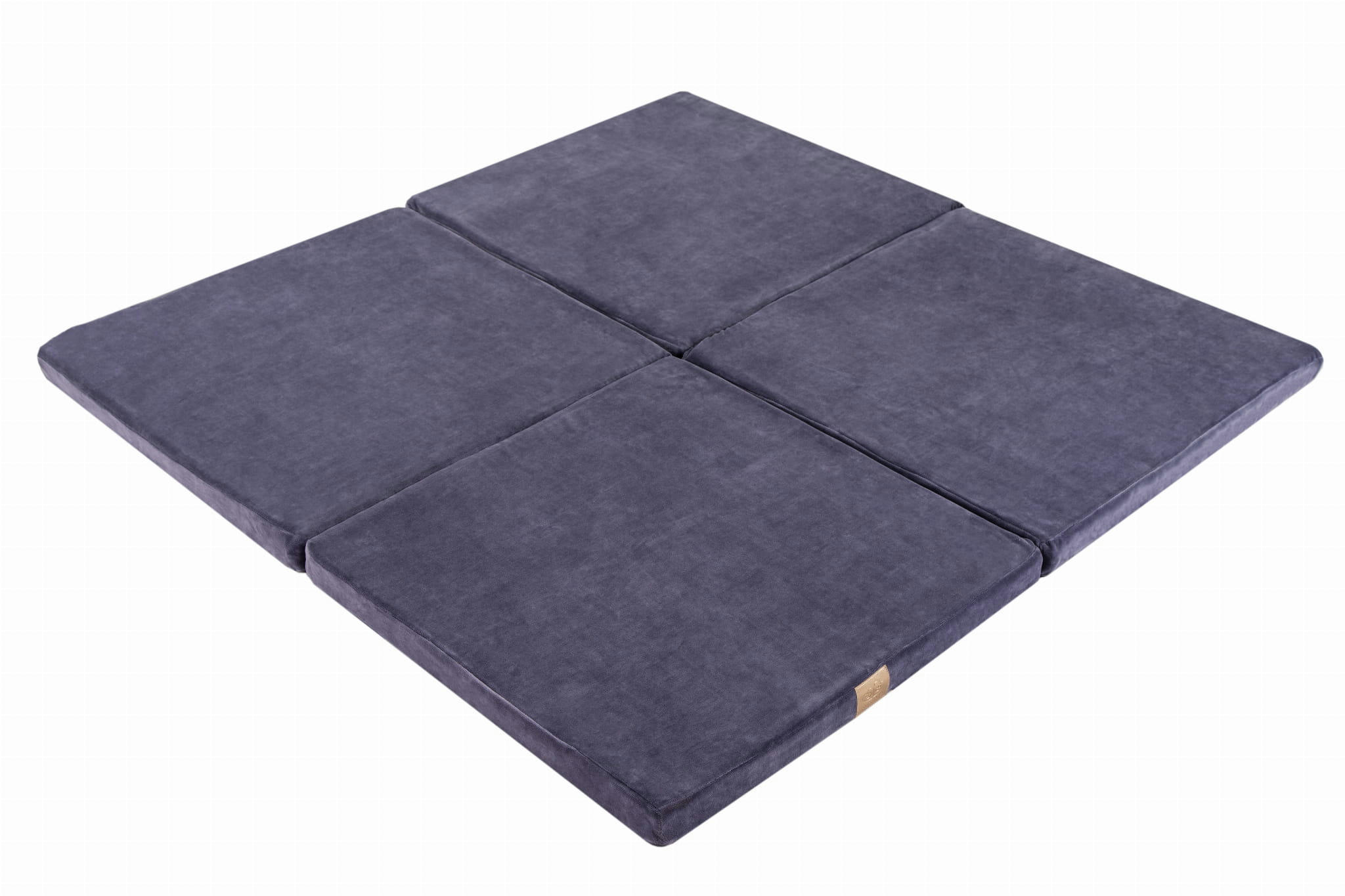 - Tapis de jeu carré bleu gris 100x100cm