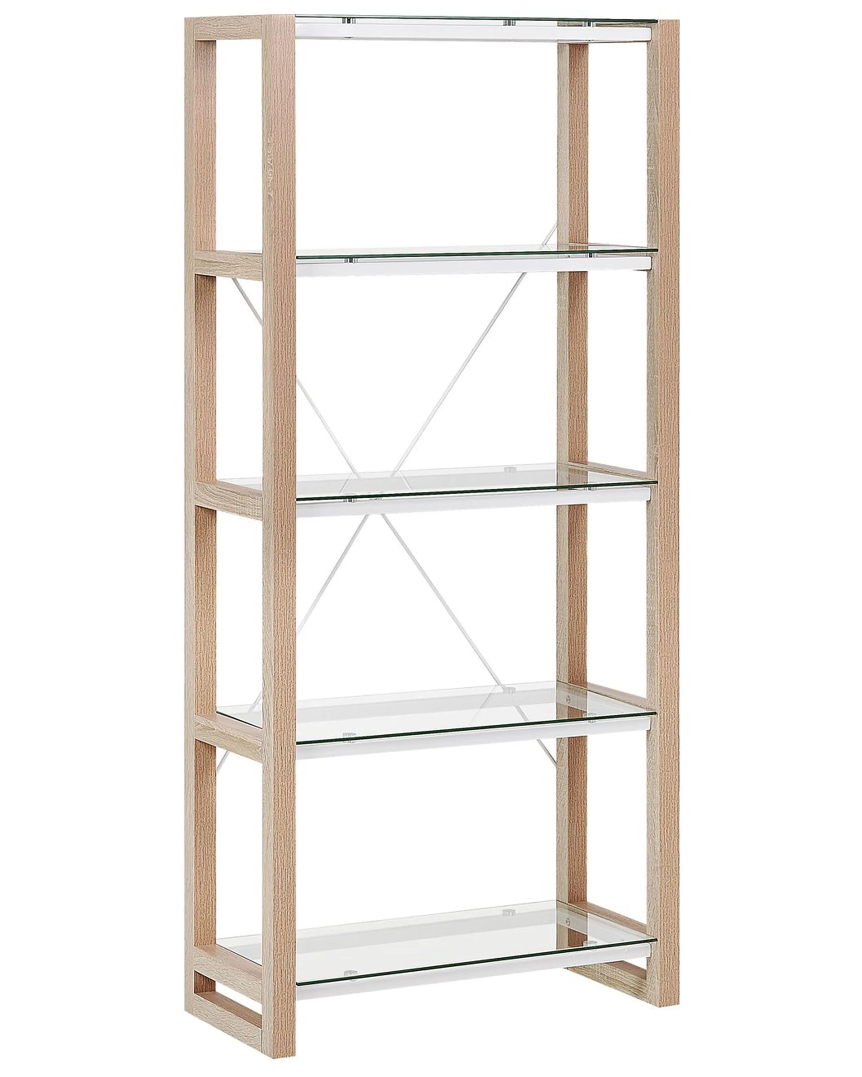 4 Tier Shelving Unit JENKS 152 cm White
