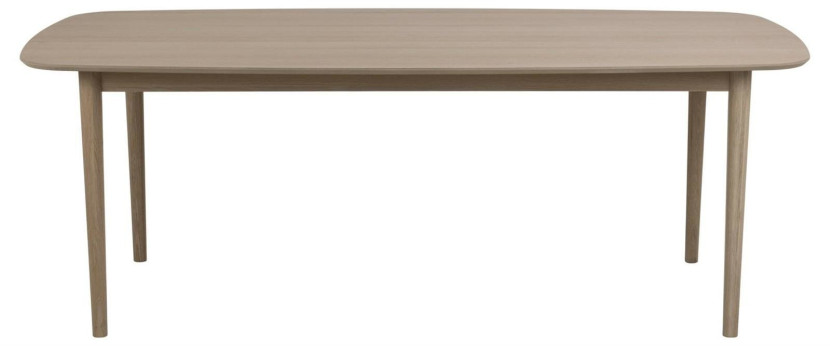STÓŁ DREWNIANY Aston 100x210 cm dąb bielony 8 OSÓB