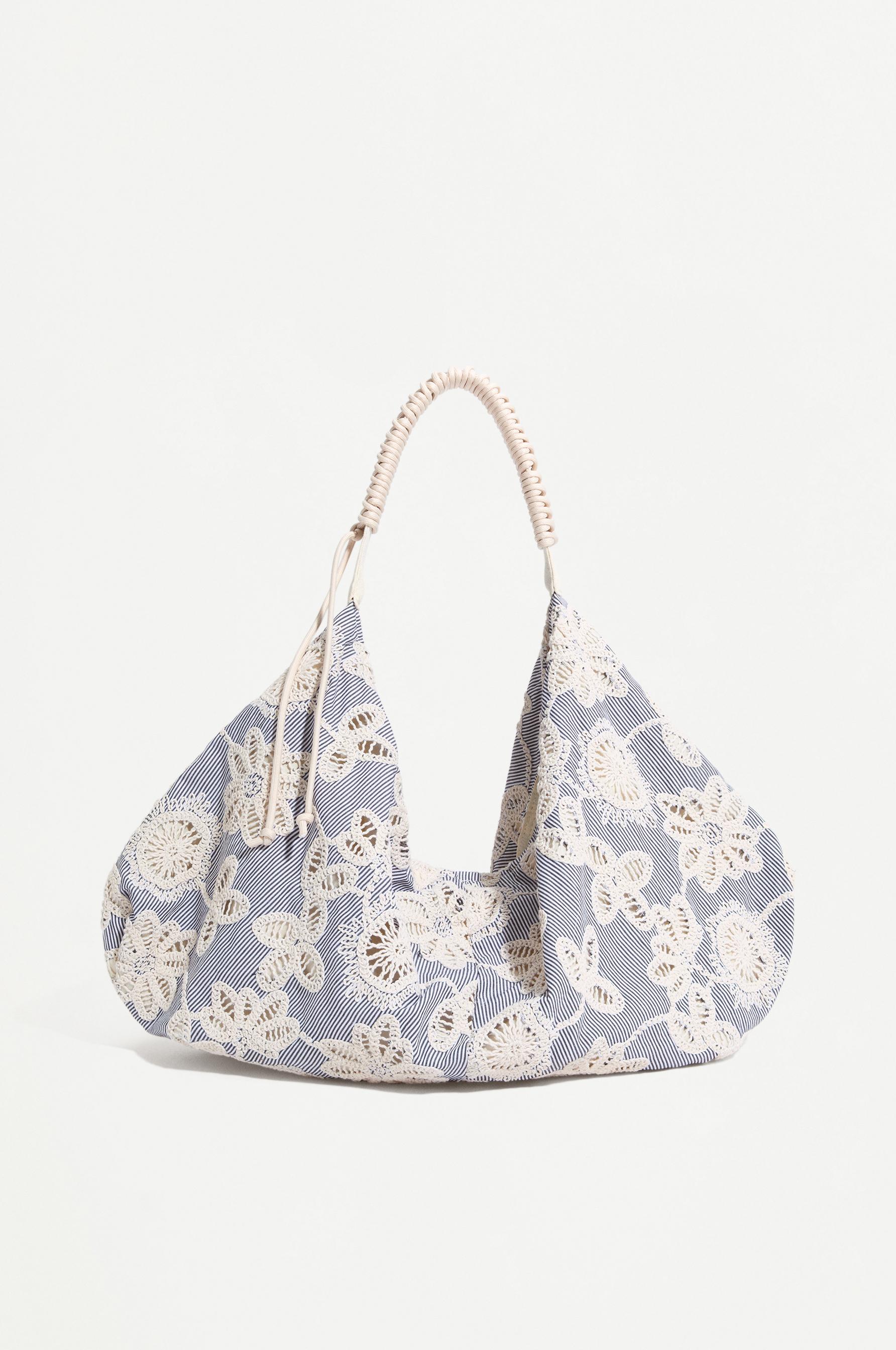 Bolso canvas bordado