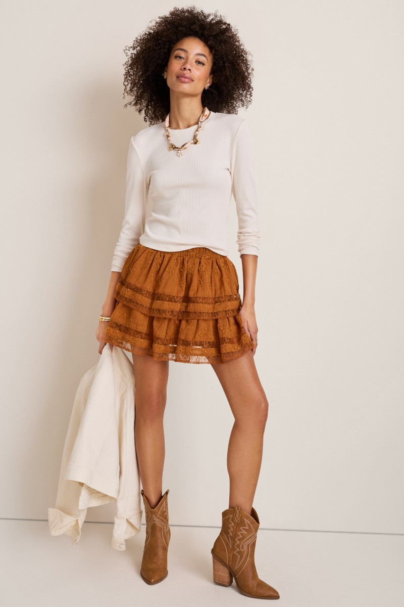 Lauren Ring Knit Long Sleeve Top