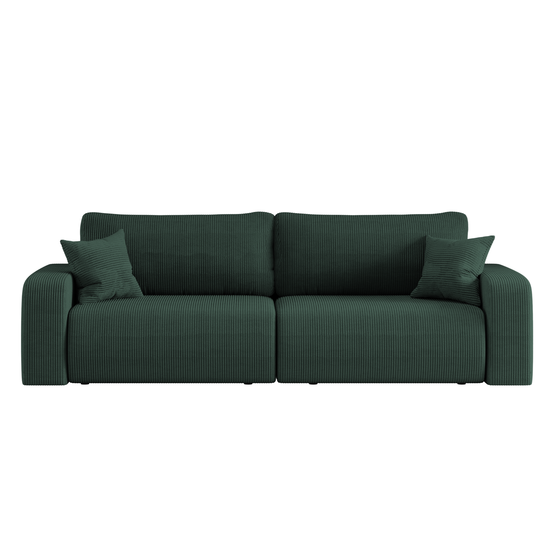 Sofa rozkładana MILANO z pojemnikiem na pościel tkanina Poso Zielony