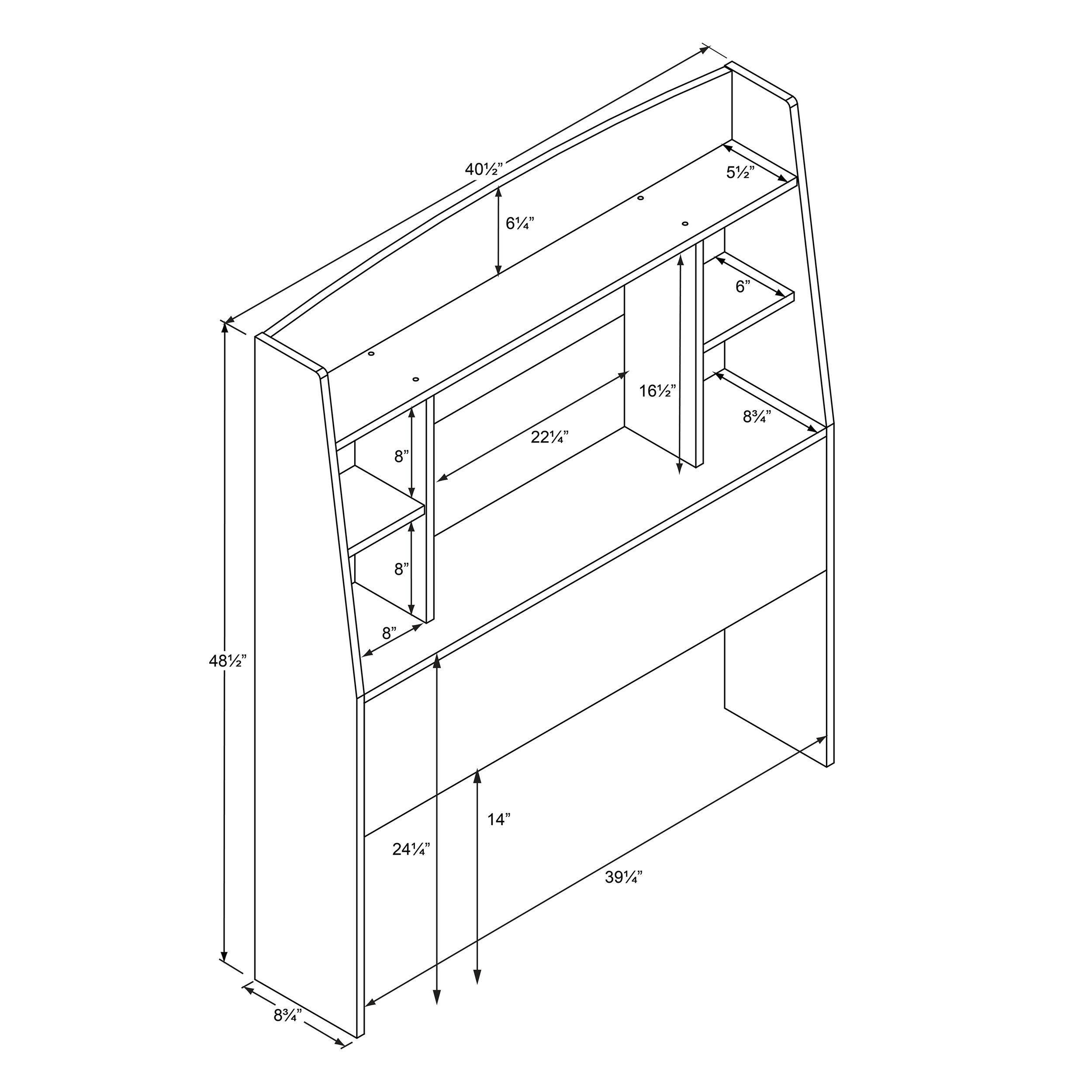 Prepac Astrid Twin Headboard