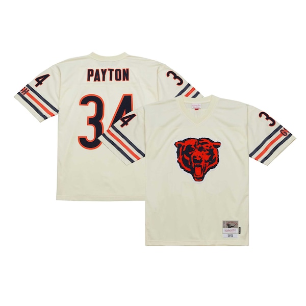 Walter Payton Chicago Bears Chainstitch Legacy Jersey - Cream