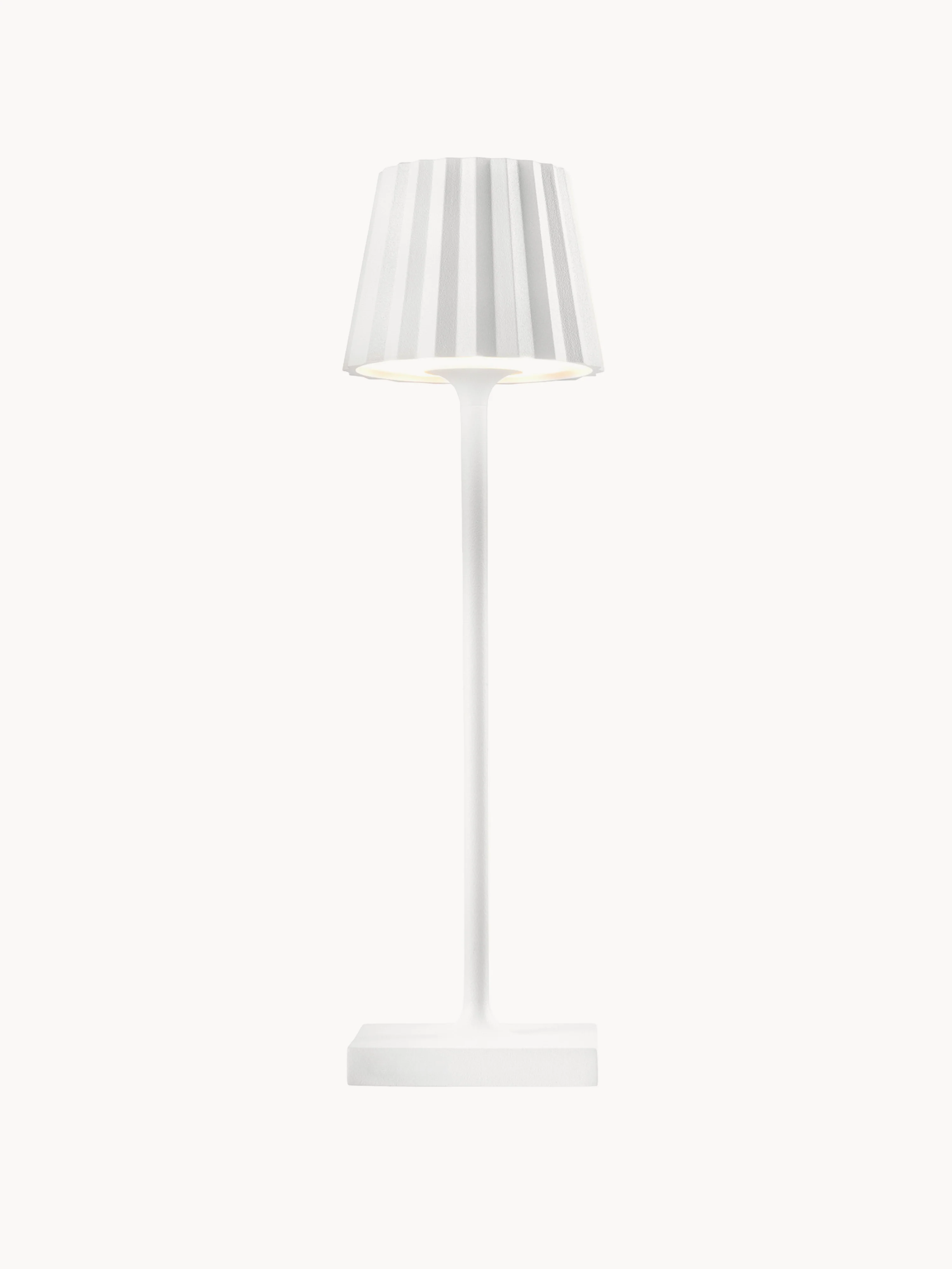 Mobile LED-Außentischlampe Troll Nano RC, dimmbar