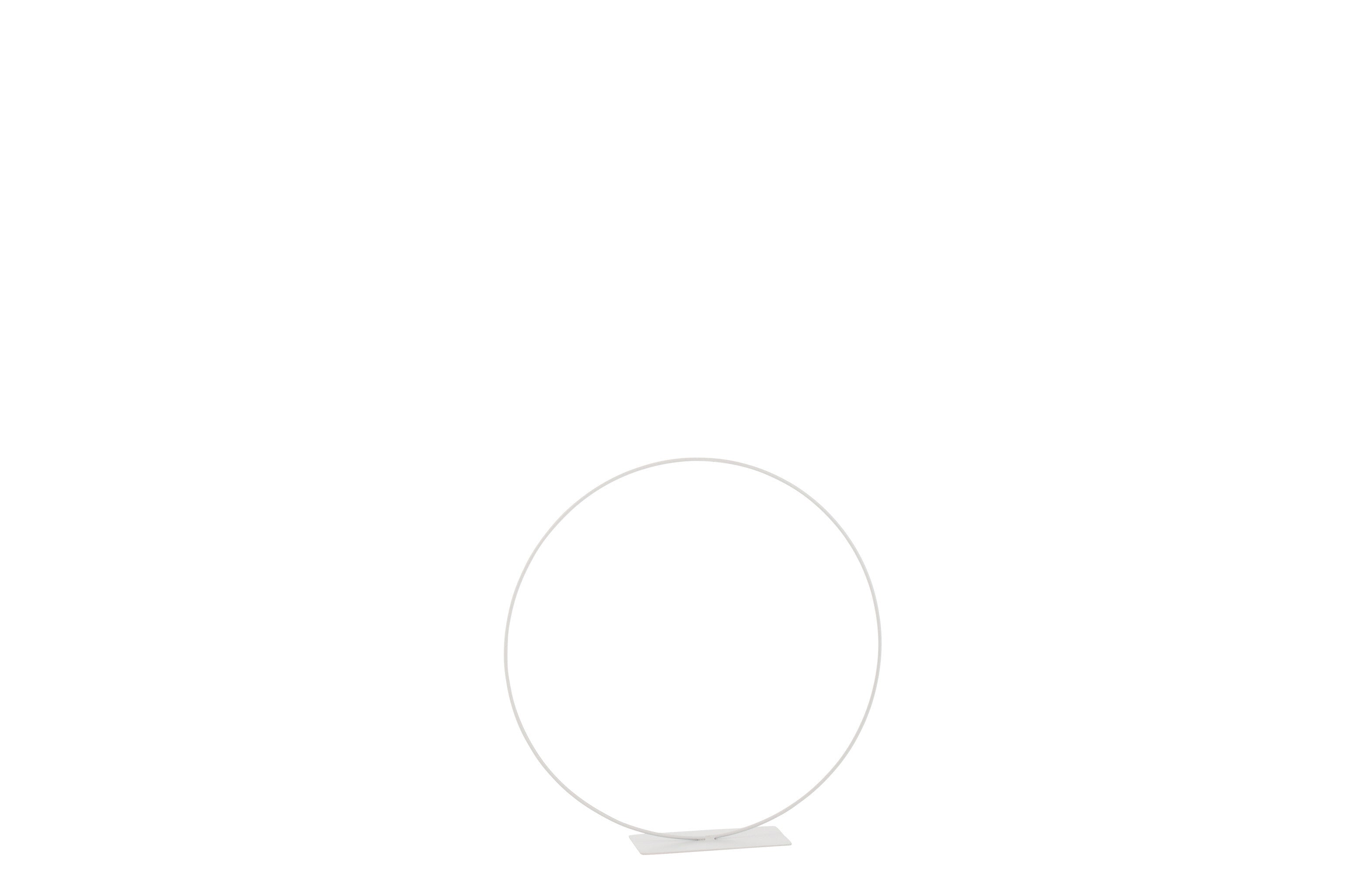 J-Line decoratie Ring op voet - metaal - wit - small
