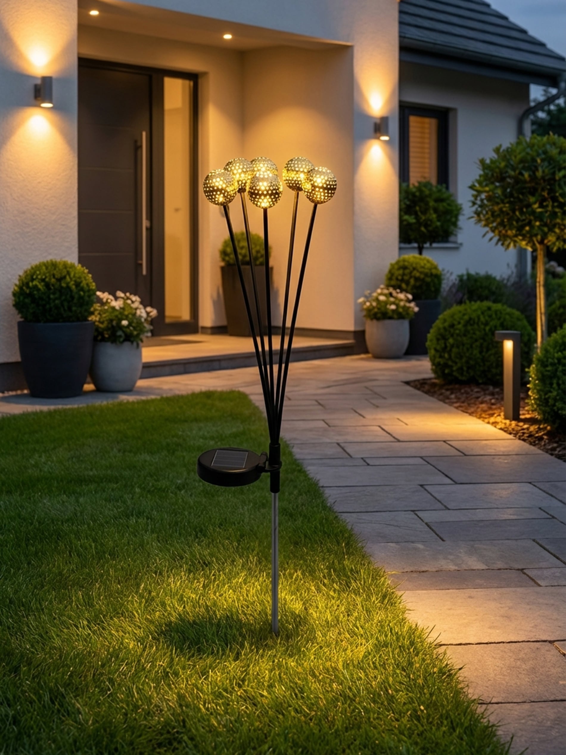 Lampa solarna LED do wbicia w ziemię