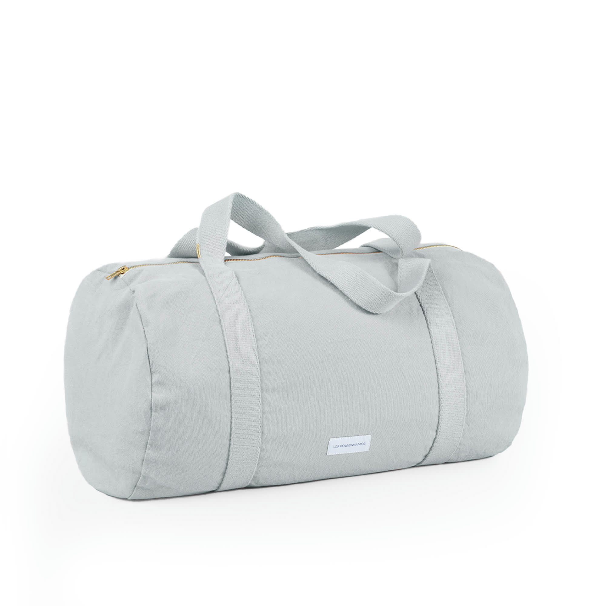 - Sac bowling en toile de coton bio bleu subtil
