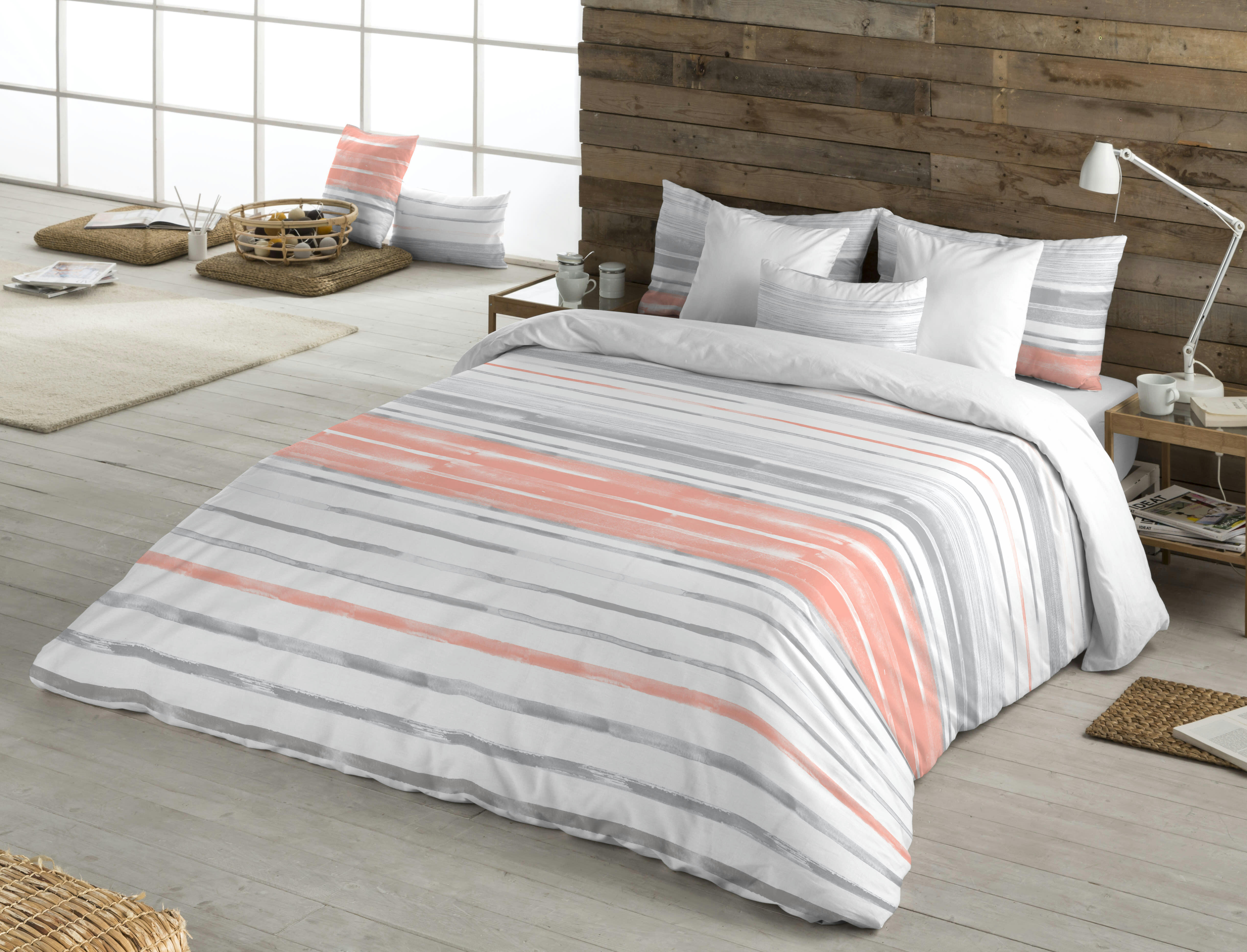 SCRATCH - Housse de couette 100% coton avec imprimé géométrique 220X220 cm