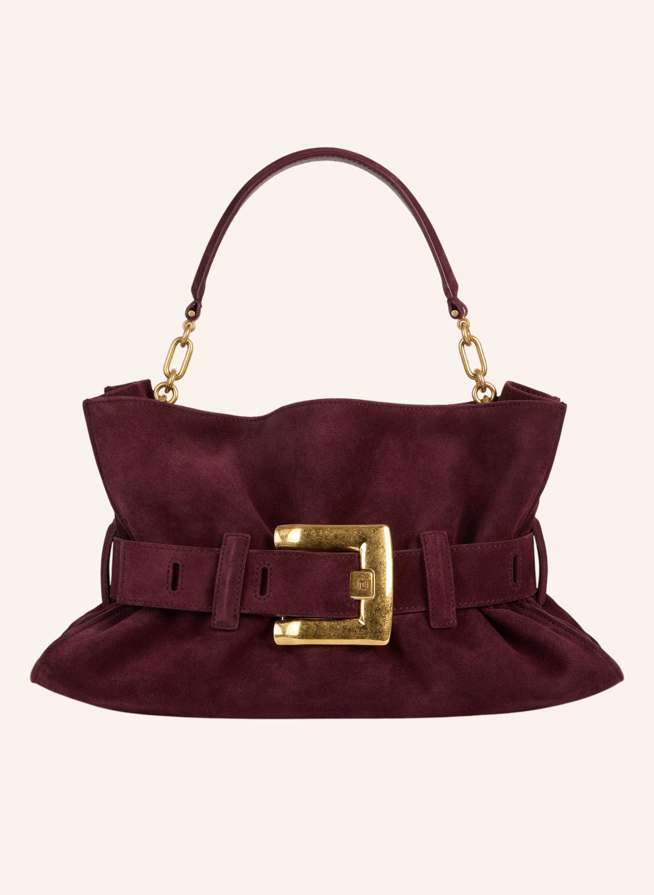 BALMAIN Mittelgroße Anthem Tasche aus Wildleder