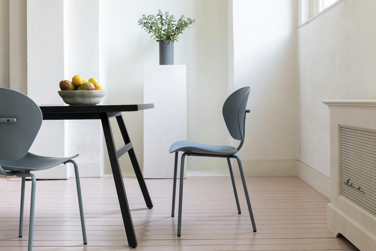 OCEAN - Chaise éco responsable en plastique recyclé bleu