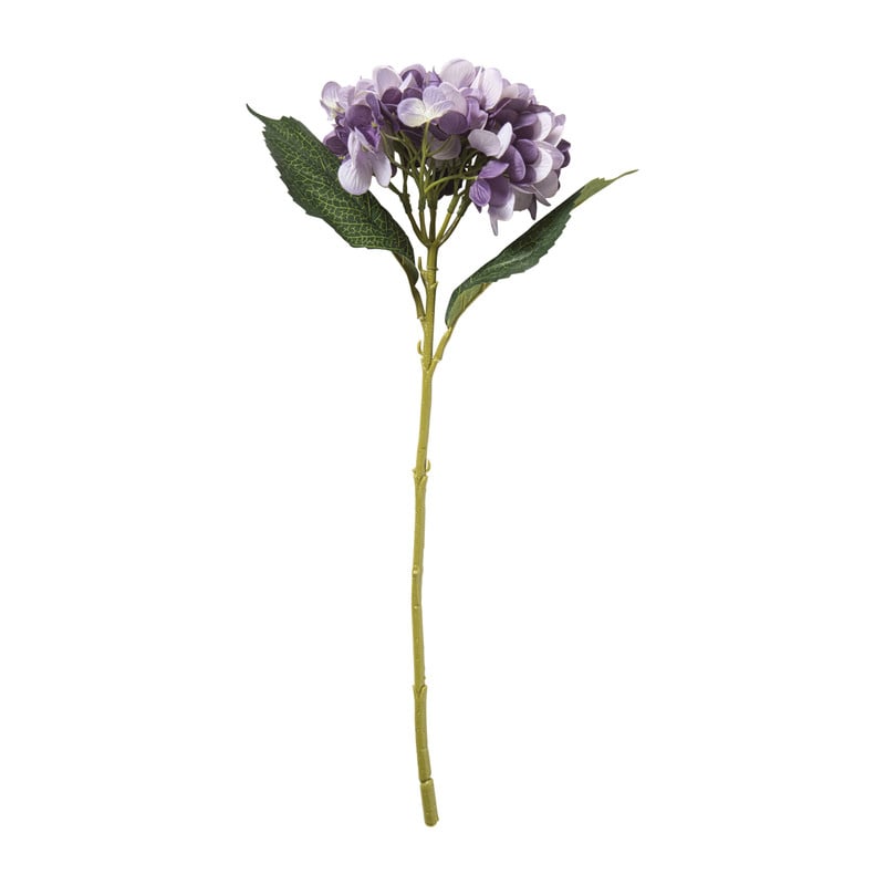 Kunstbloem hortensia - paars - 46 cm
