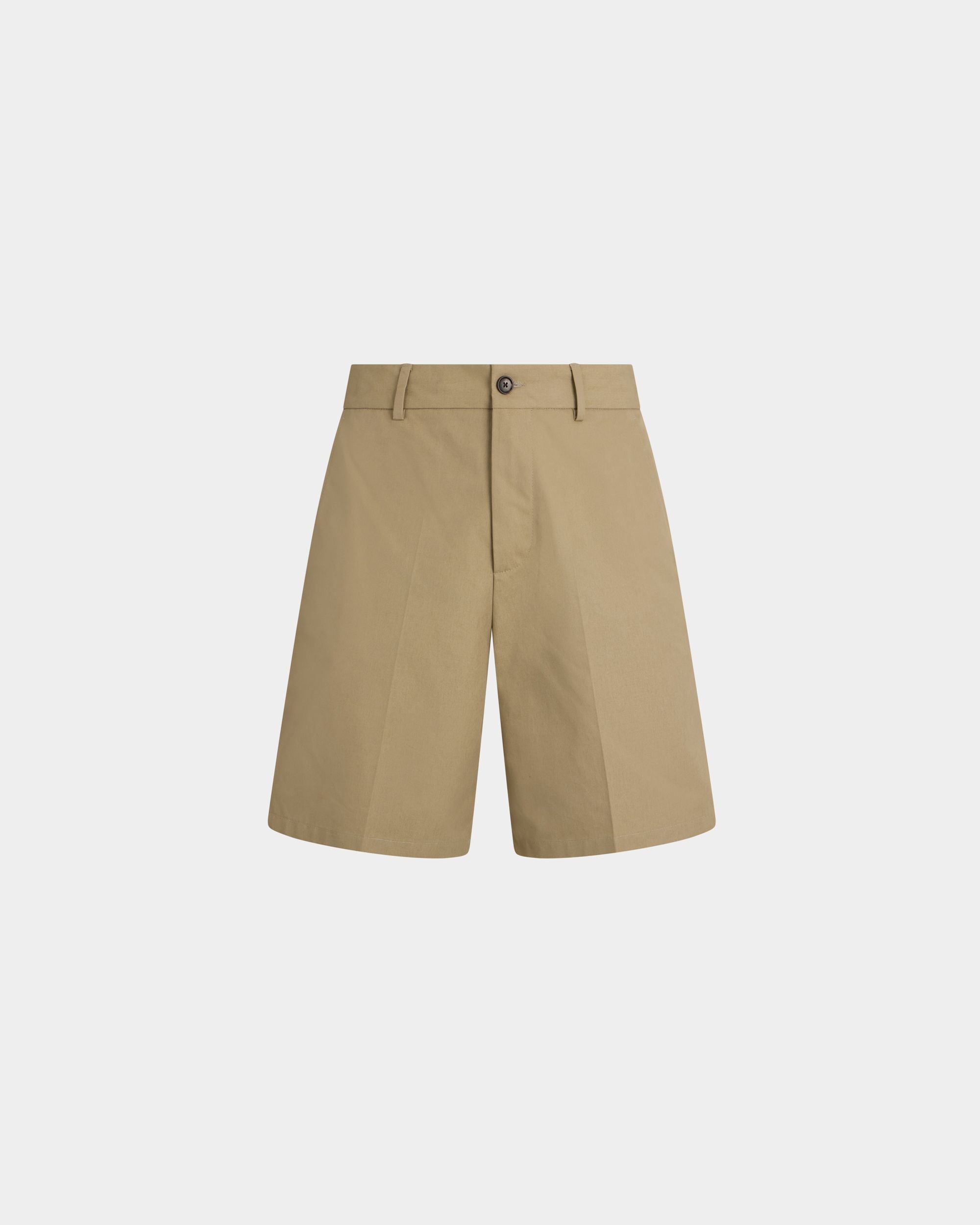 Shorts aus Baumwolle in Light Beige