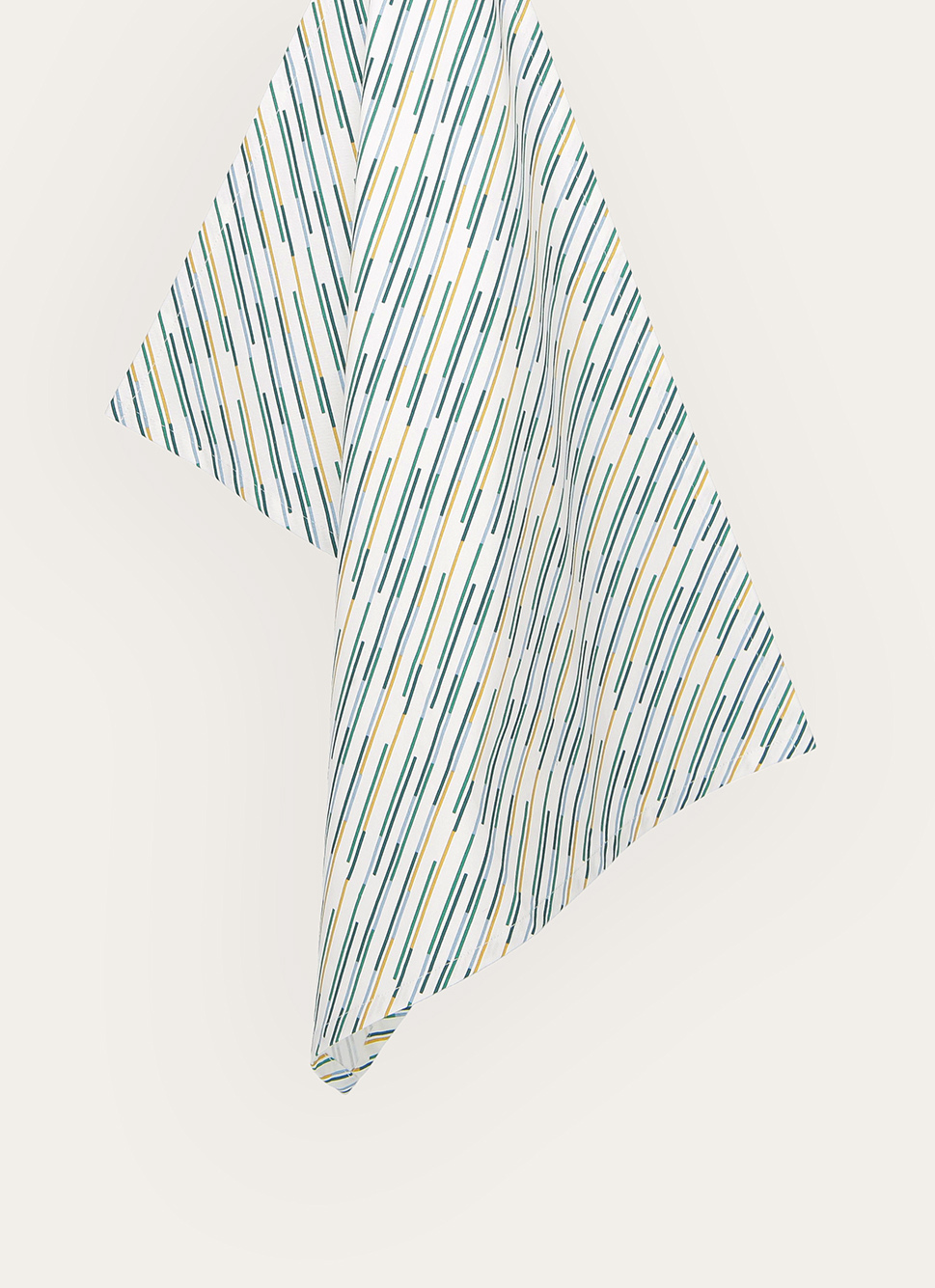 TORCHON EN COTON à RAYURES COMY MULTICOLORE