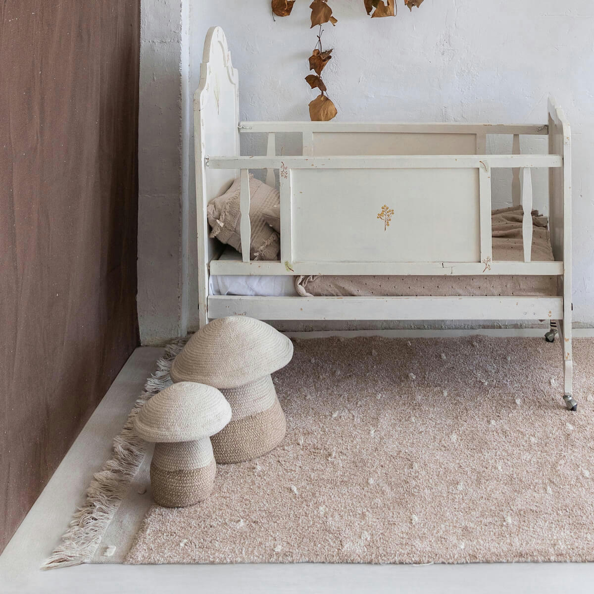 COTTON WOODS - Tapis coton lavable lin 140x200cm