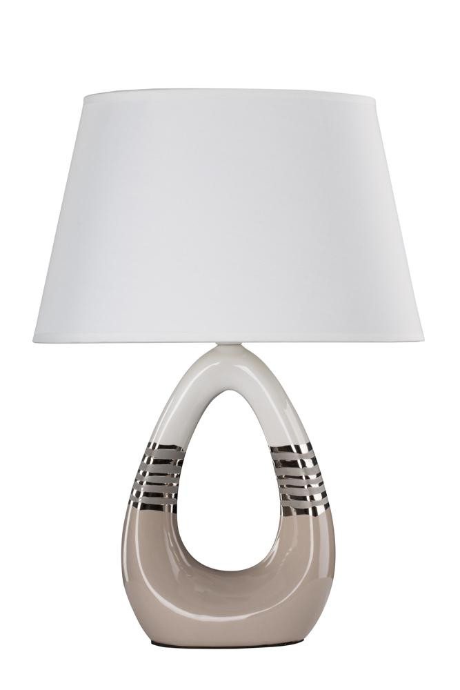 Lampa gabinetowa ROMANO 1x60w e27 beżowo biały