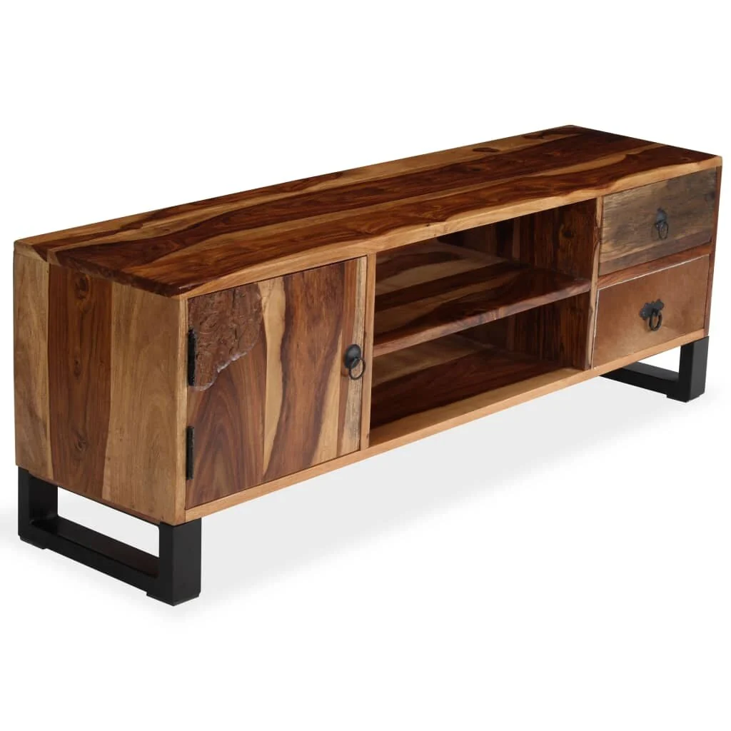 vidaXL TV Stand Solid Wood Sheesham 47.2x11.8x15.7