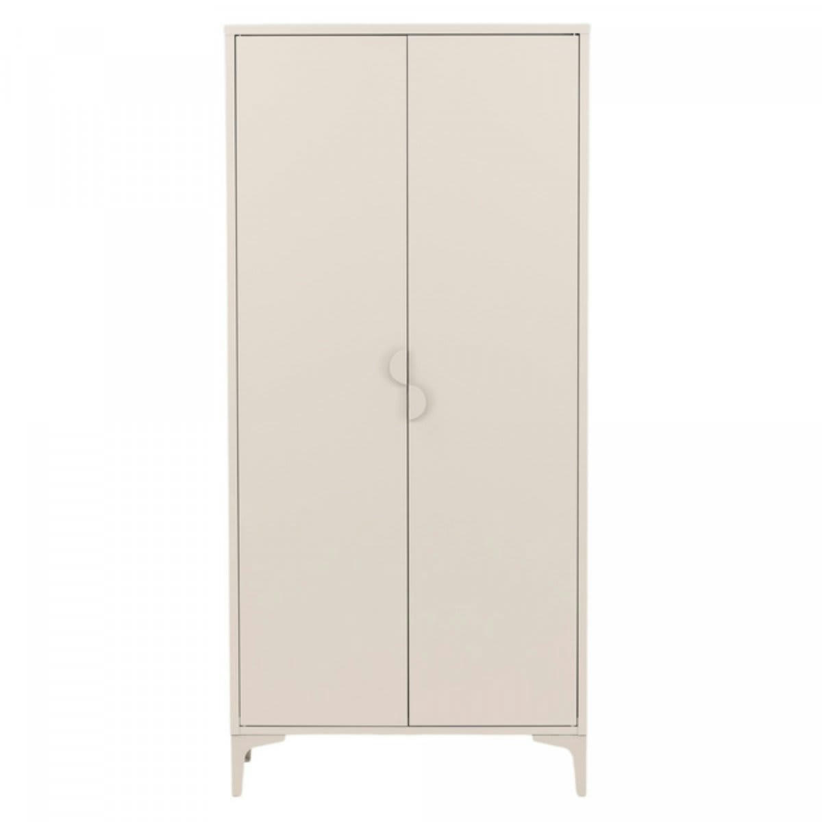 MAUDE - Armoire industrielle 2 portes en métal beige
