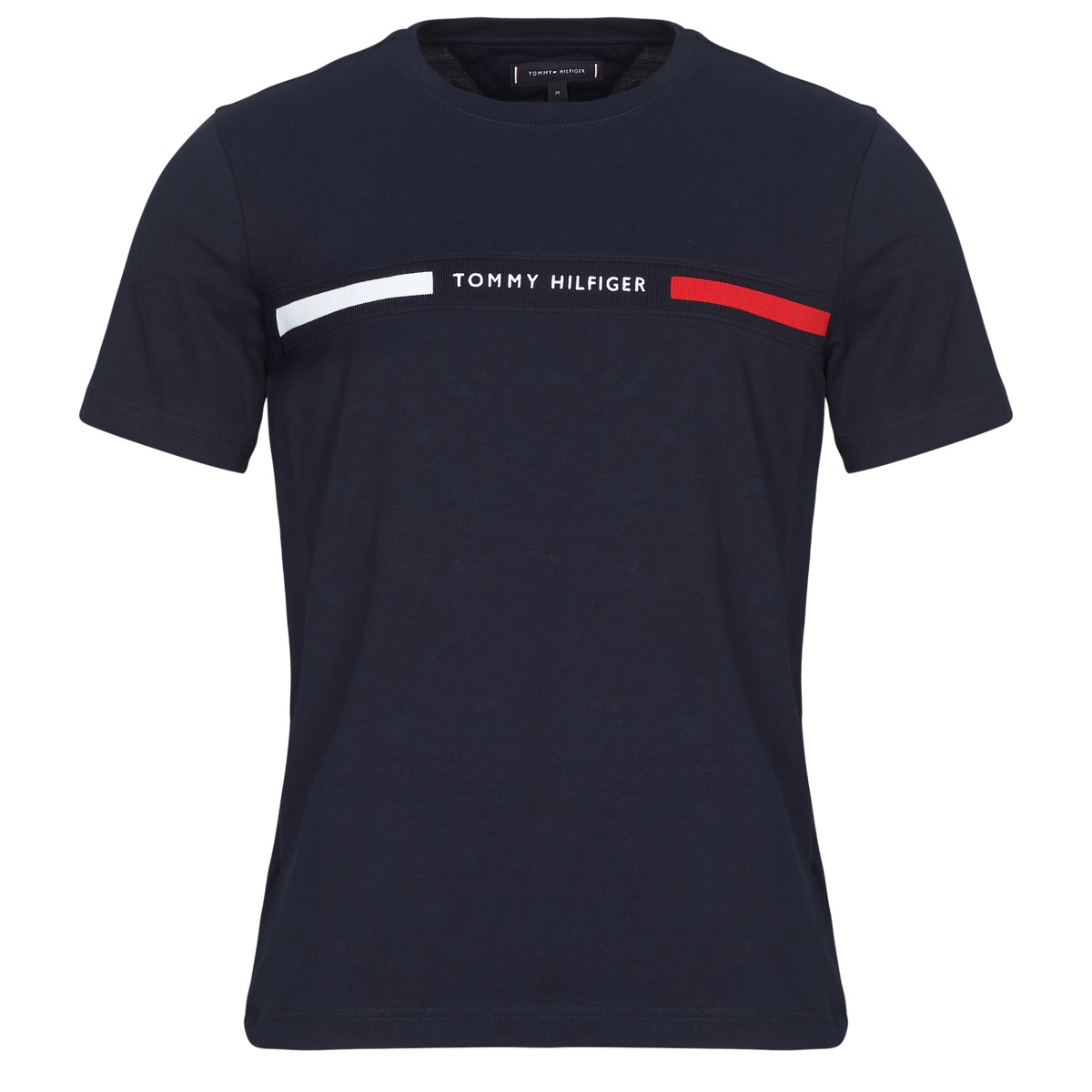 Tommy Hilfiger - HILFIGER CHEST INSERT TEE - Marine