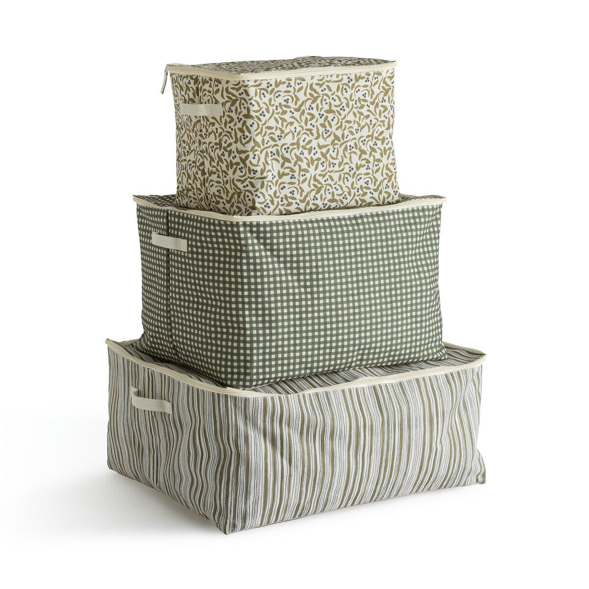 Lot de 3 housses de rangement imprimées, Cevenna