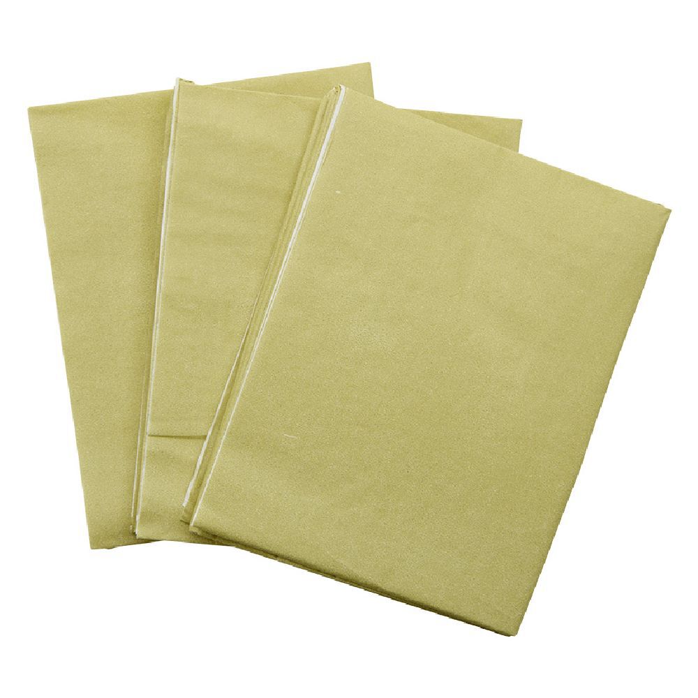 Serviette origami en papier doré x12