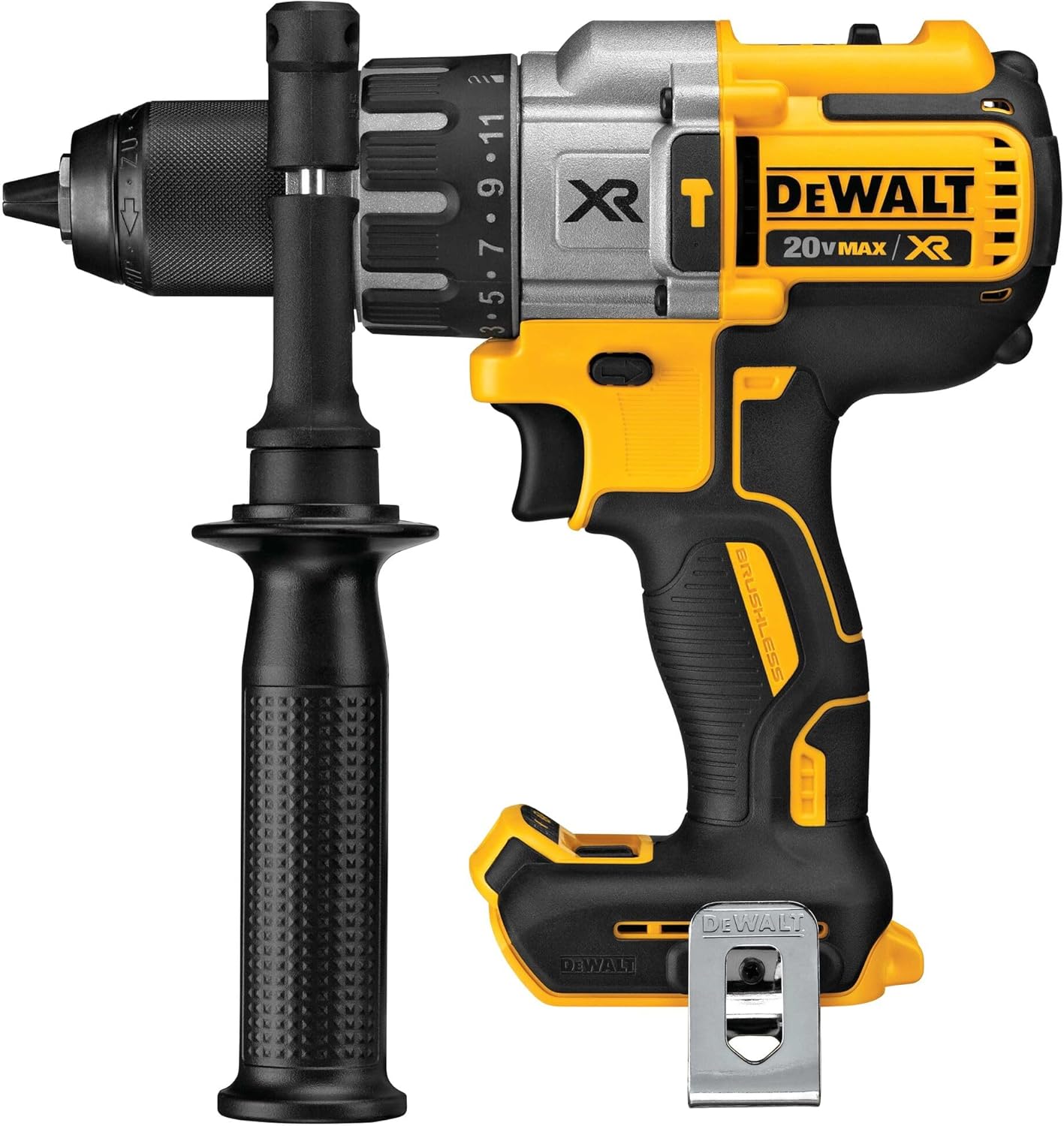 DEWALT 20V MAX XR Cordless Hammer Drill Driver Brushless, Heavy Duty 1/2, 3-Speed, Tool Only (DCD996B)