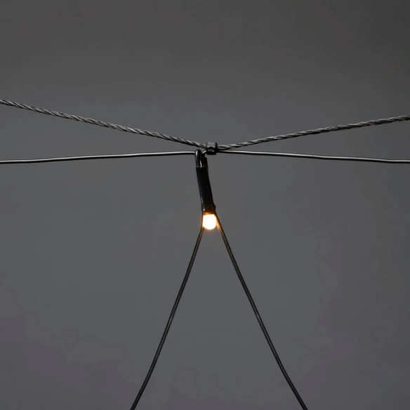 LED-Lichternetz, Bernstein, Kunststoff