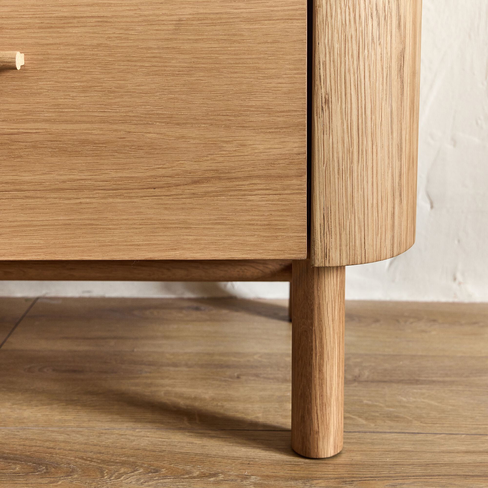 MARIETTA - Commode 6 tiroirs en chêne - bois clair