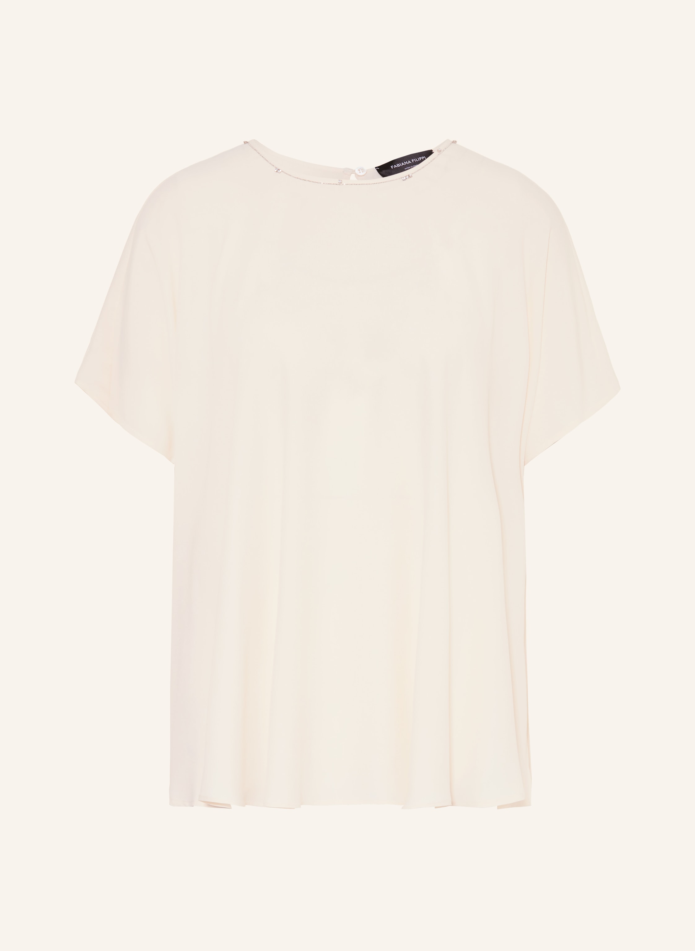 FABIANA FILIPPI Blusenshirt mit Schmucksteinen und Seide
