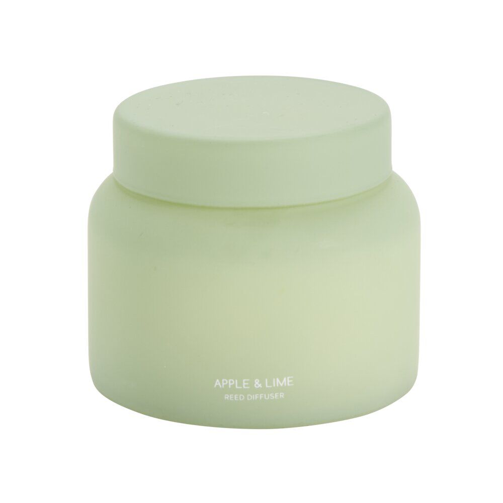 Bougie parfumée dans verre mat avec bouchon Ø9xH7cm (3 modèles)