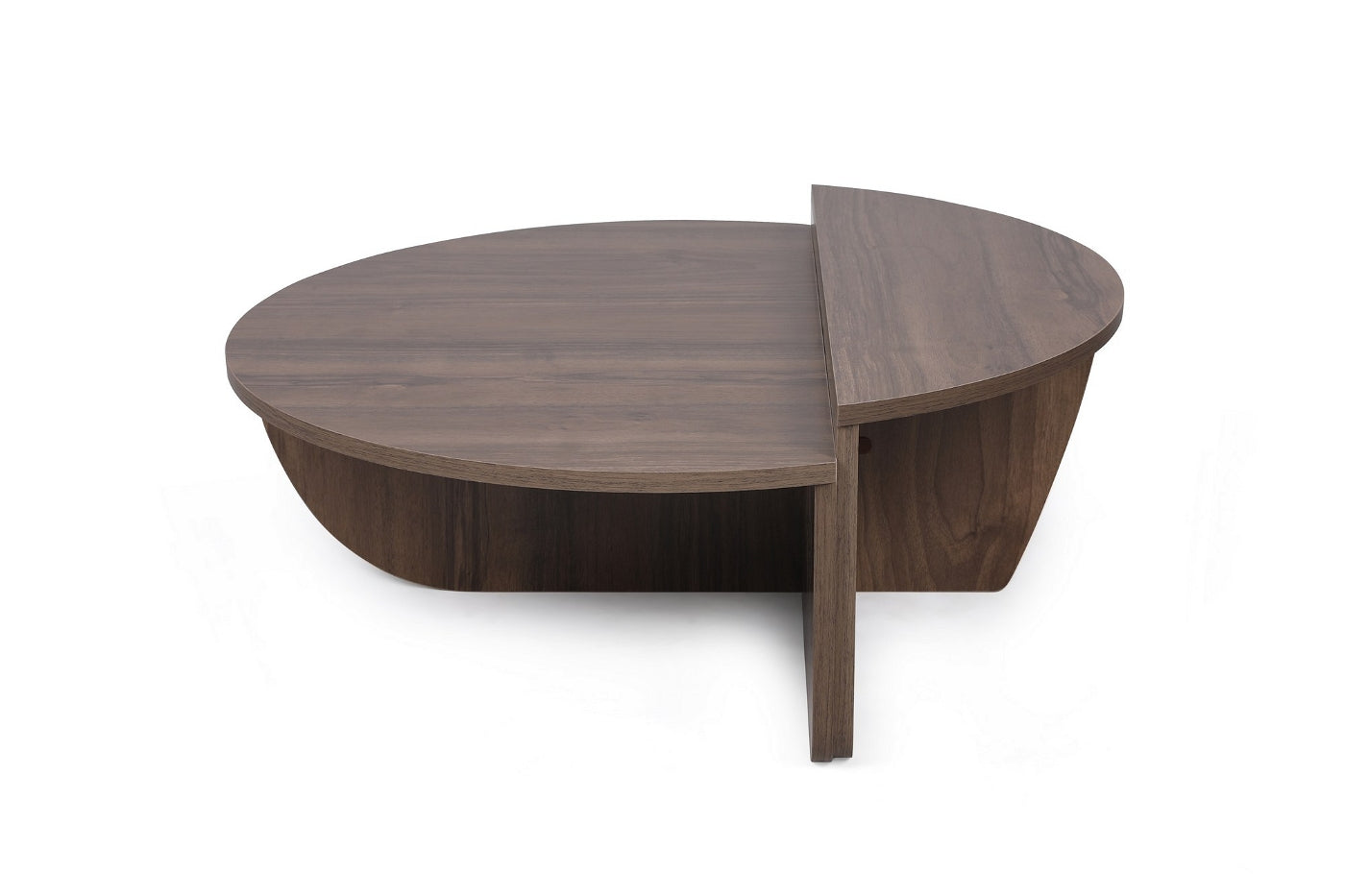 Giga Meubel - Salontafel Walnoot Hout - 90x90x35cm - Podium