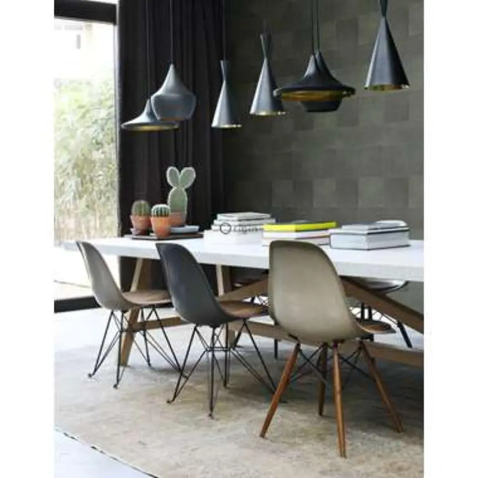 Origin behang XXL - patchwork leer - donkergroen - 0.5 x 8.37 m