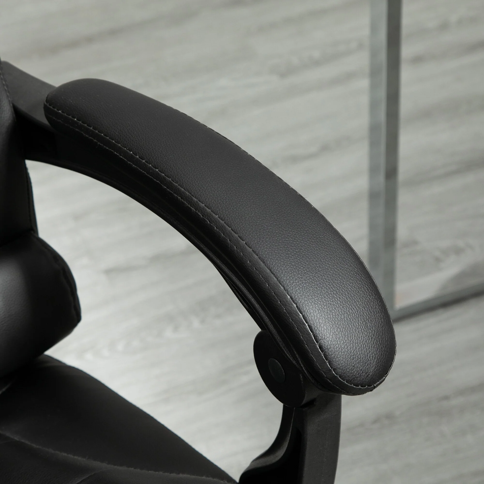 Ergonomic Office Chair with Retractable Footrest and Lumbar Support for Ultimate Comfort and Productivity.