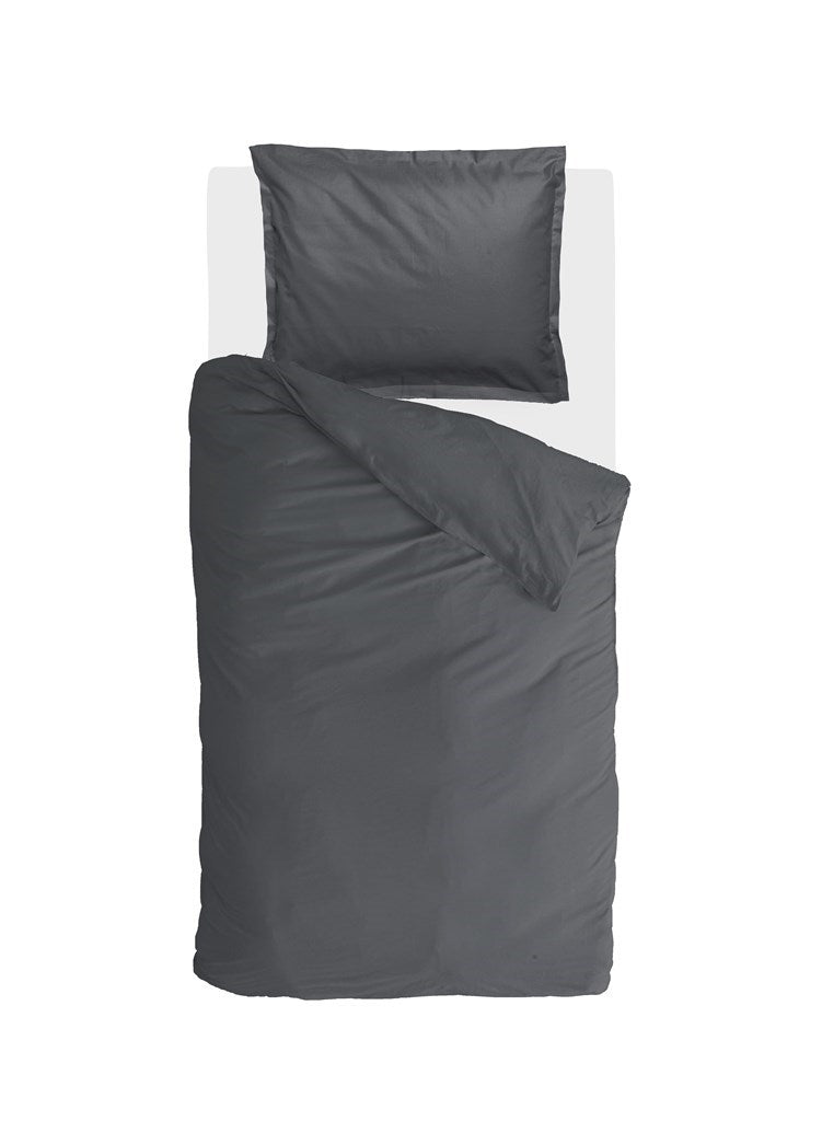 Walra - Dekbedovertrek Vintage Satin - 140x220 - Antraciet