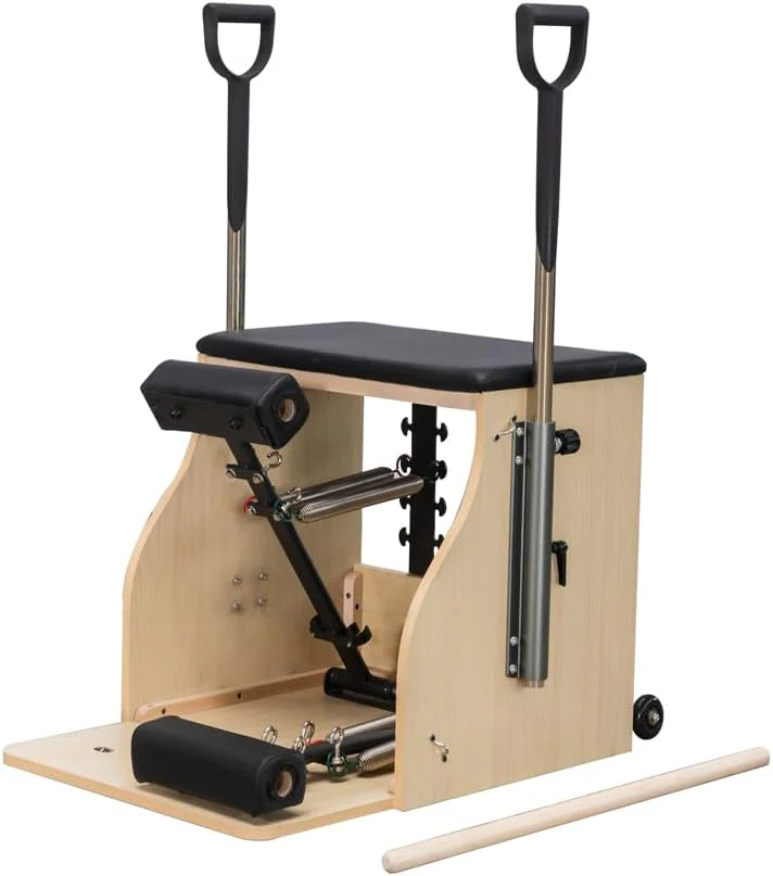 Pilates Chair, Split-Pedal Stability Combo Chair with Handles,Pilates Reformer Machine,Pilates Equipment for Home Or Studio Use(Pilates Chair)