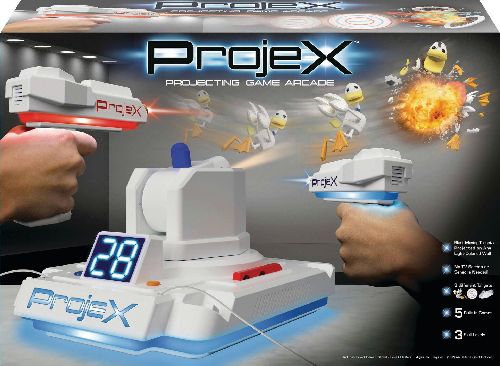 ProjeX Image Projecting Home Arcade Game For 2 Players, Age 6+