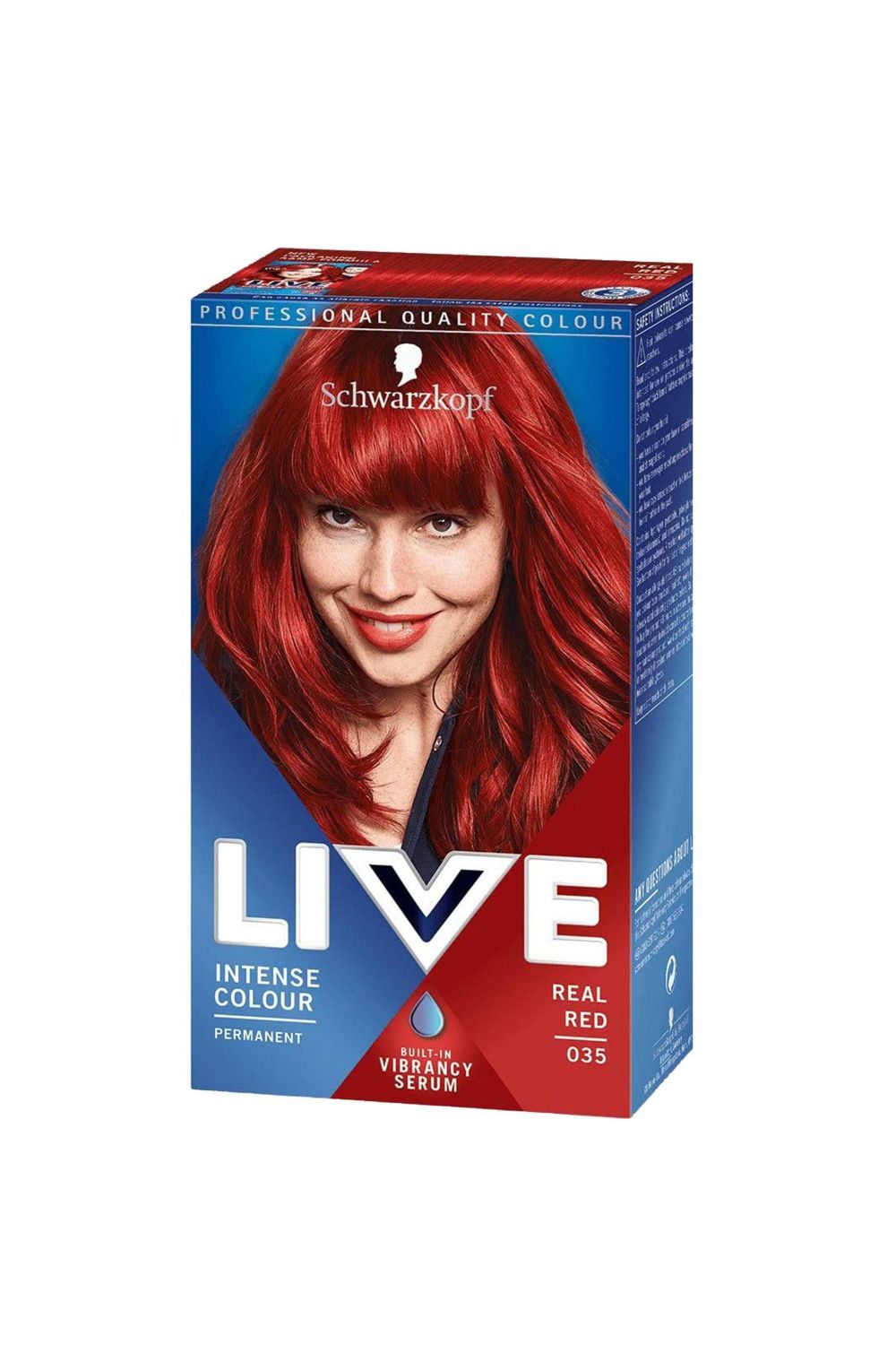 Schwarzkopf Live Intense Colour 'Hair Dye' 035 Real Red