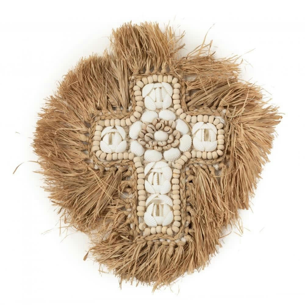 RAFFIA SHELL - Décoration murale en coquillage et raphia