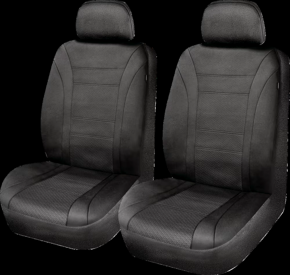 AutoTrends Wetsuit Low Back Water Repellent Front Seat Protectors, Black, 2-pk
