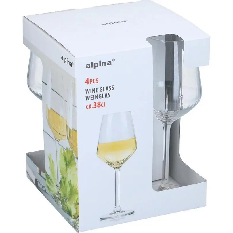 Weissweinglas 4er-Set Alpina