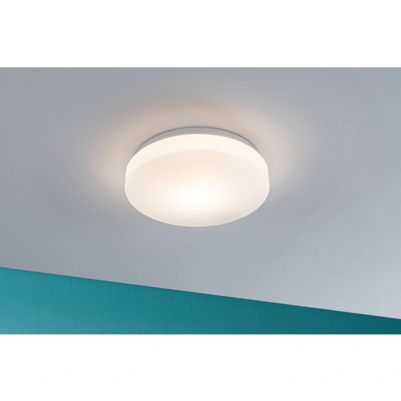 Wand-/Deckenleuchte, 18 W, IP44, E27, Kunststoff, weiß, 230 V