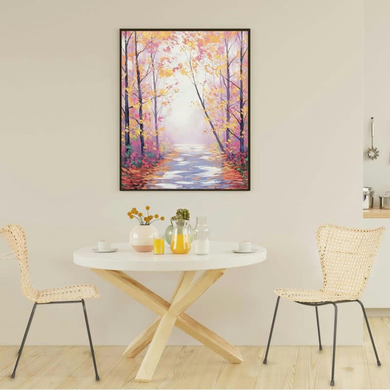 LOANE - Chaise en rotin beige avec pieds en métal noir