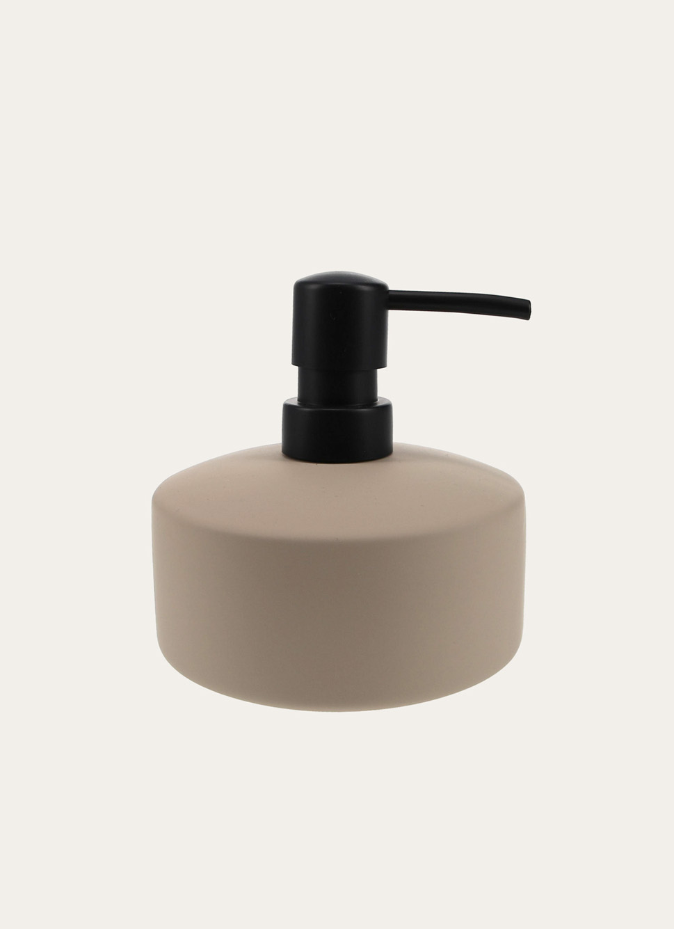 DISTRIBUTEUR DE SAVON EN GRÈS TAUPE