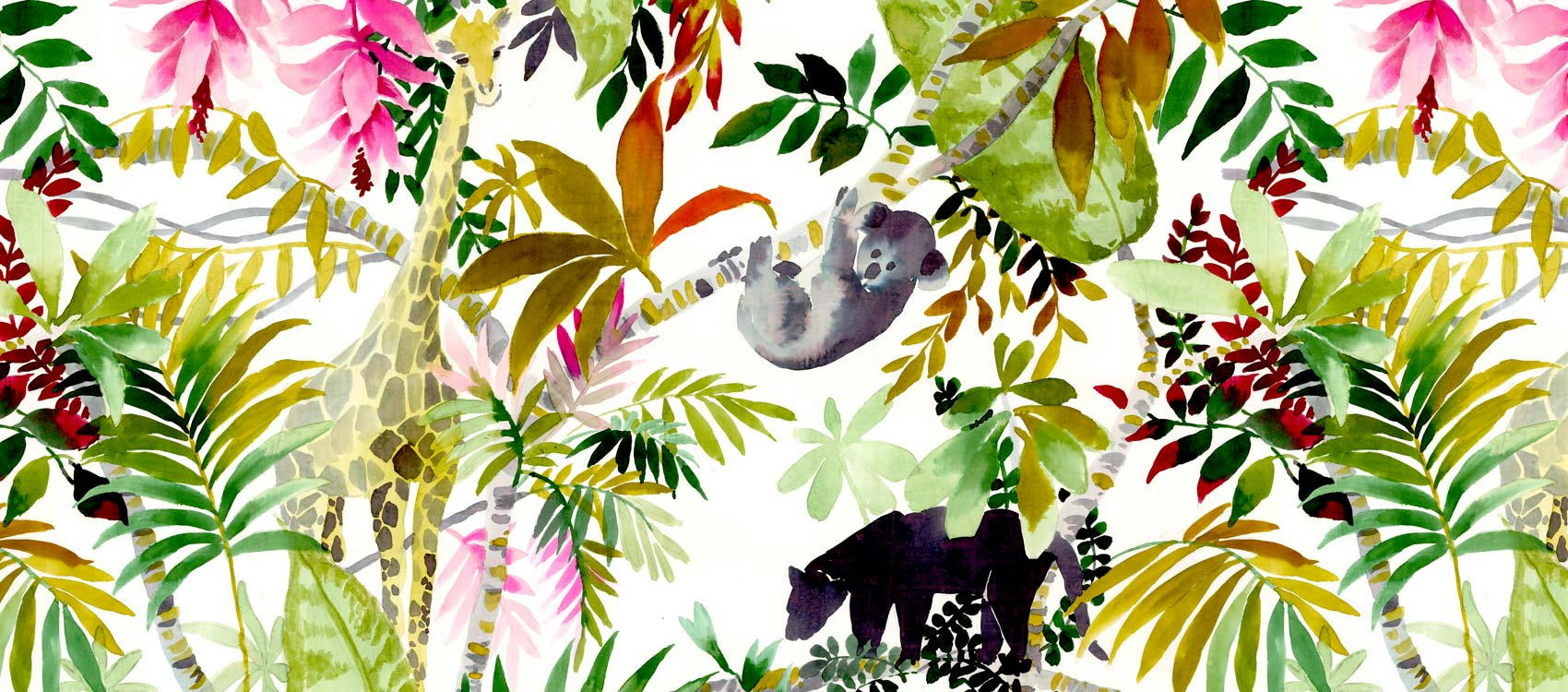 JUNGLE - Tête de lit tissu sans support en bois 180*70 cm